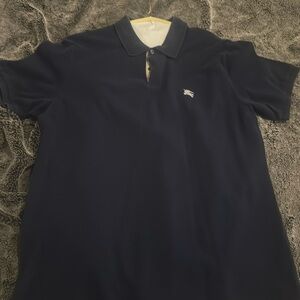 Burberry Navy Blue Polo